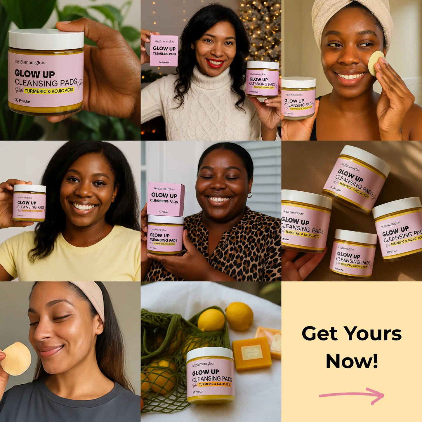 Turmeric Glow Up Cleansing Pads
