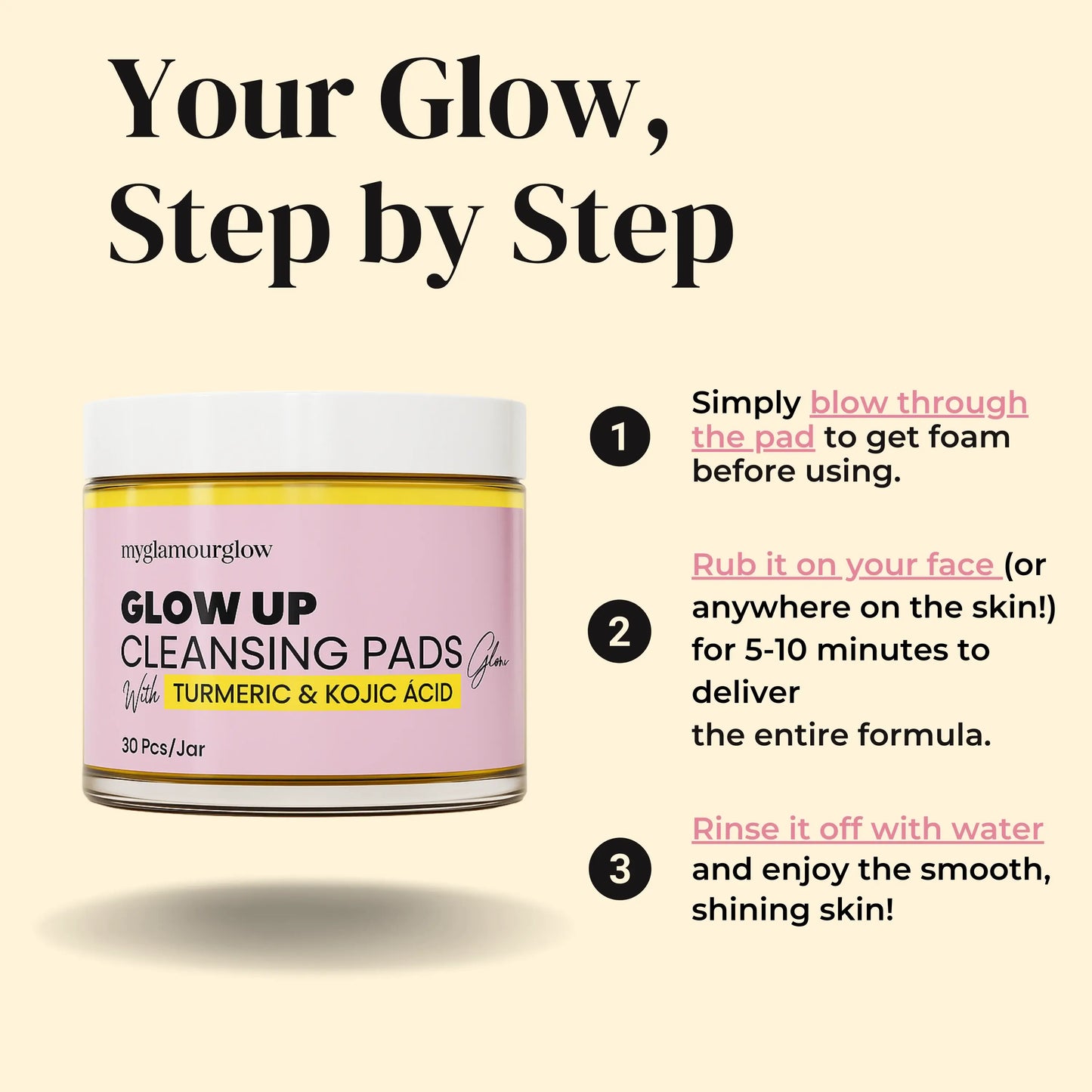Turmeric Glow Up Cleansing Pads