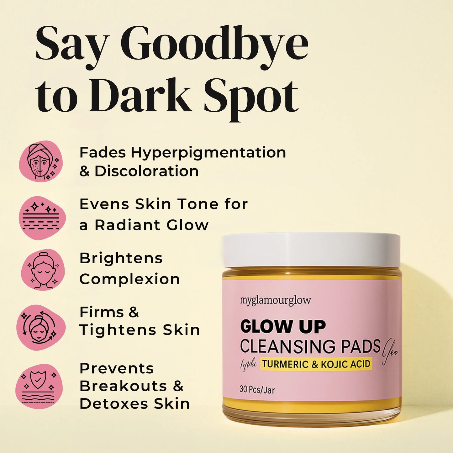 Turmeric Glow Up Cleansing Pads