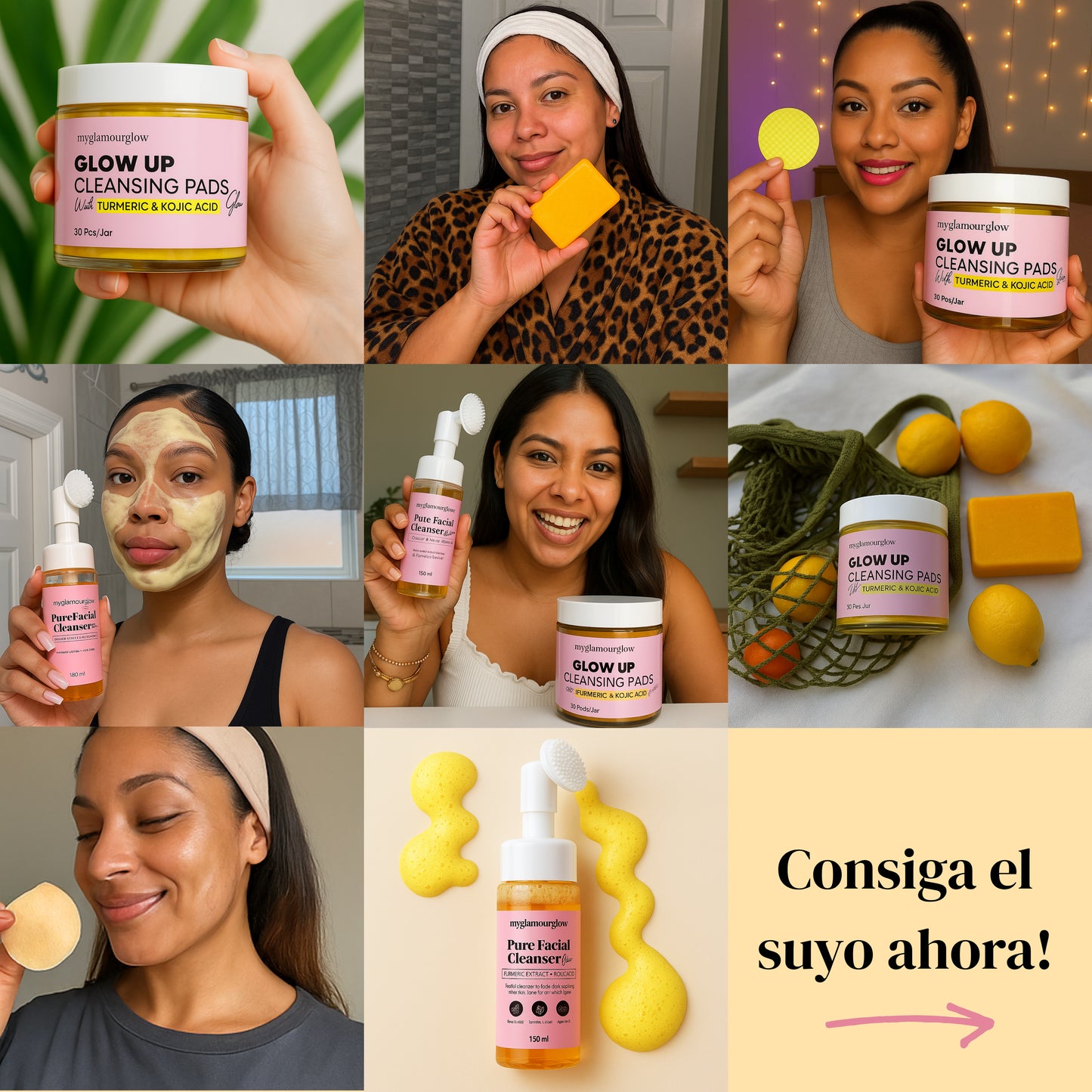 MyGlamourGlow Turmeric Lemon & Kojic Brightening Soap™