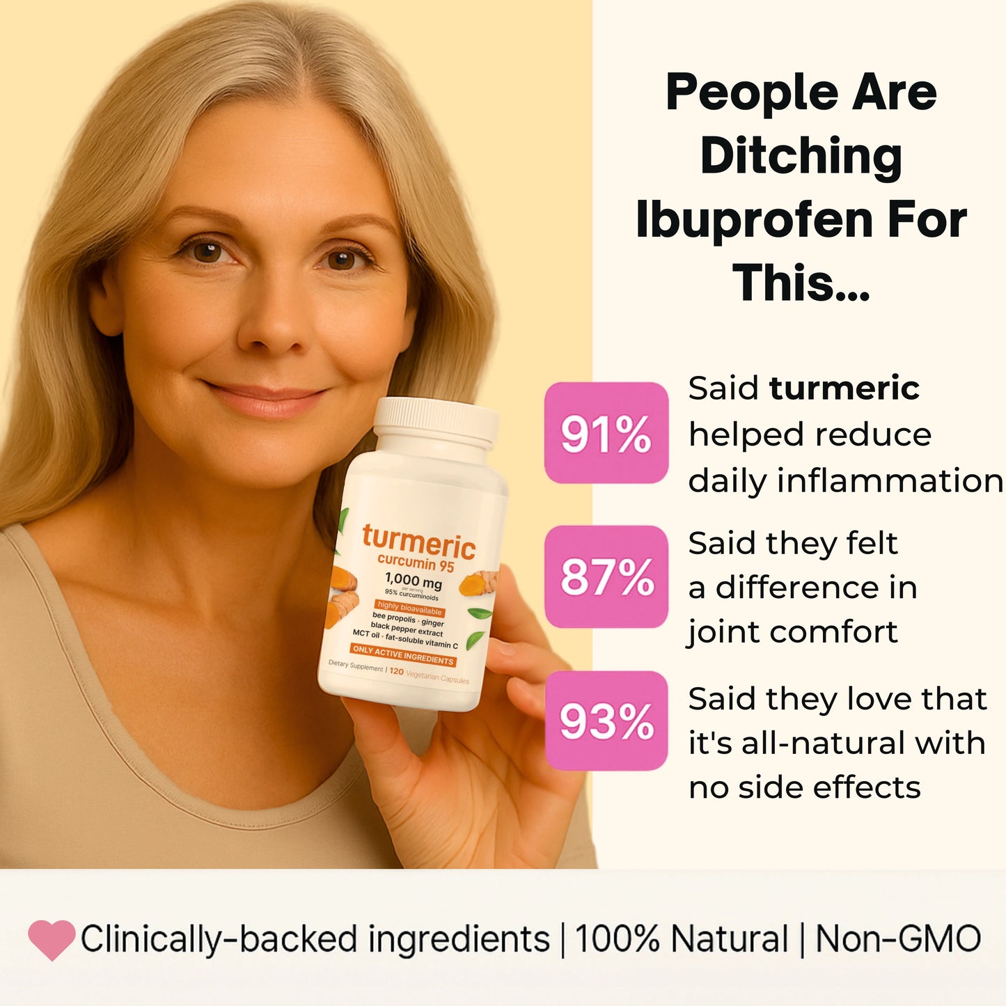 Turmeric Curcumin with Black Pepper & MCT Oil – 120 Capsules