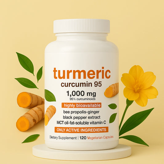 Turmeric Curcumin with Black Pepper & MCT Oil – 120 Capsules